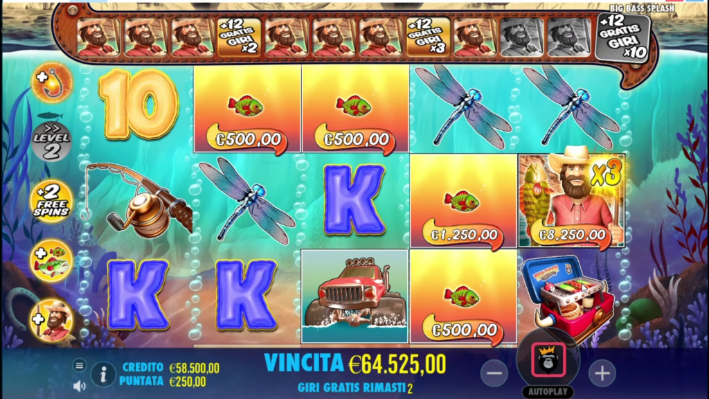 Visão geral do caça-níqueis Big Bass Splash