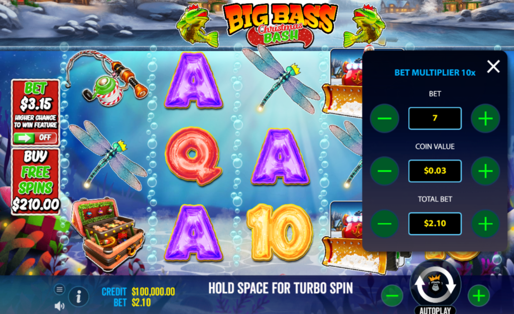 Caça-níqueis Big Bass Christmas Bash